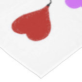 Hartballonnen verjaardag tafelkleed (Gekanteld)