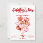 Hartballonnen viering van Galentijnsdag Kaart (Voorkant)