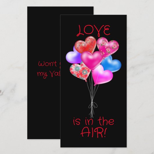 Hartballonnen zijn mijn Valentijn (Voorkant / Achterkant)