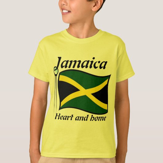 Hartband home jamaica kinder t-shirts (Voorkant)