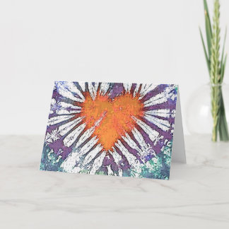 Hartbarst Feestdagen Kaart