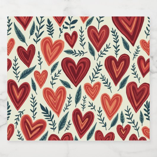 Hartbeeld bierflesje. bier etiket (Enkel label)