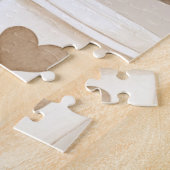 Hartbekers voor koffie met room legpuzzel (Zijkant)