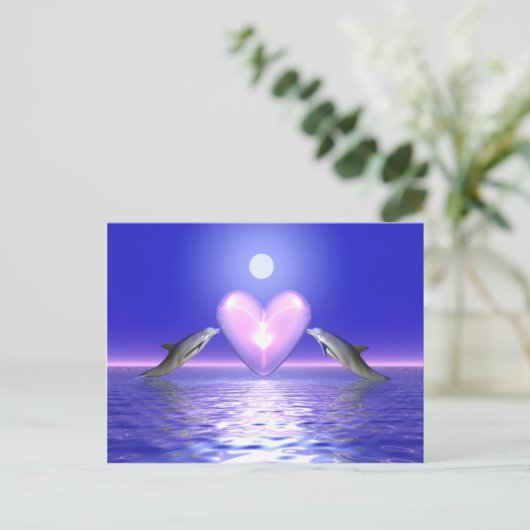 Hartbellers - Dolfijnen Briefkaart (Staand voorkant)