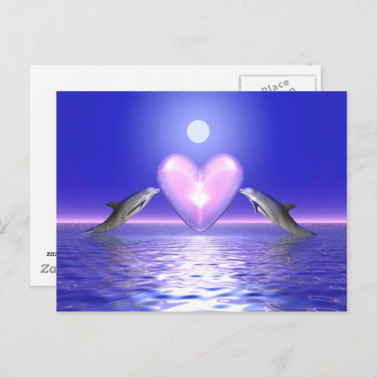 Hartbellers - Dolfijnen Briefkaart (Voorkant / Achterkant)