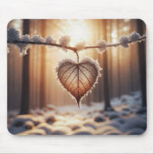 Hartblad op wintertak muismat (Voorkant)