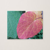 Hartbladeren van Geel Rood Groen - Legpuzzel (Horizontaal)