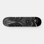 Hartbloem - Zilver Persoonlijk Skateboard (Horizontaal)