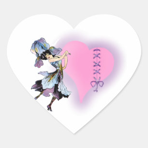 hartbloemenfee - pas deze aan hart sticker