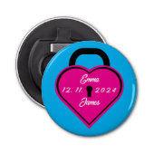 Hartblok Button Flesopener (Voorkant)