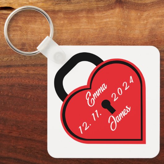 Hartblok Sleutelhanger (Voorkant)