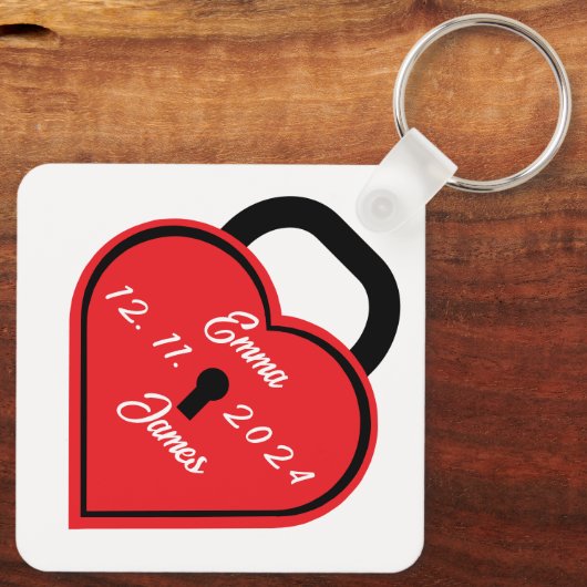 Hartblok Sleutelhanger (Achterkant)