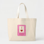 hartboeken (roze) grote tote bag (Voorkant)