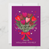 Hartboeket Valentijnsdag Feestdagenkaart (Voorkant)