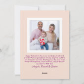 Hartboeket Valentijnsdag Feestdagenkaart (Achterkant)