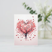 Hartboom briefkaart (Staand voorkant)