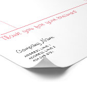 Hartboom Factuurblad Poster (Hoek)