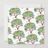 Hartboom Gelukkige Valentijnsdag Kaart (Achterkant)