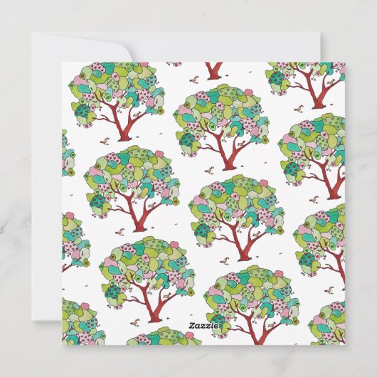 Hartboom Gelukkige Valentijnsdag Vakantiekaart Feestdagenkaart (Achterkant)