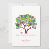 Hartboom Gelukkige Valentijnsdag Wenskaart Feestdagenkaart (Voorkant)