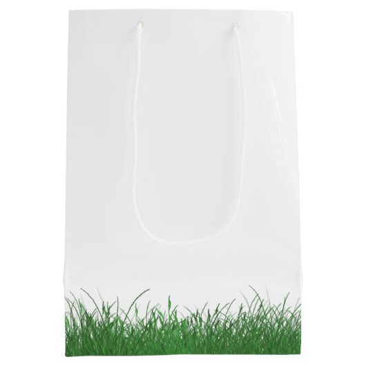 Hartboom met gras medium cadeauzakje (Achterkant)