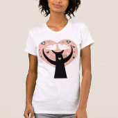 Hartboom met twee vogels t-shirt (Voorkant)