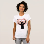 Hartboom met twee vogels t-shirt (Voorkant volledig)