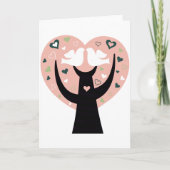 Hartboom met twee vogelsoorten Wenskaarten Kaart (Voorkant)