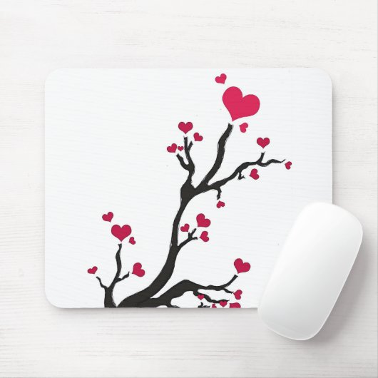 Hartboom zwart muismat (Met muis)