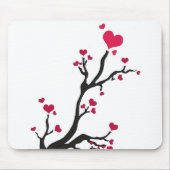 Hartboom zwart muismat (Voorkant)