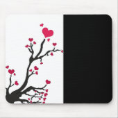 Hartboom zwart muismat (Voorkant)