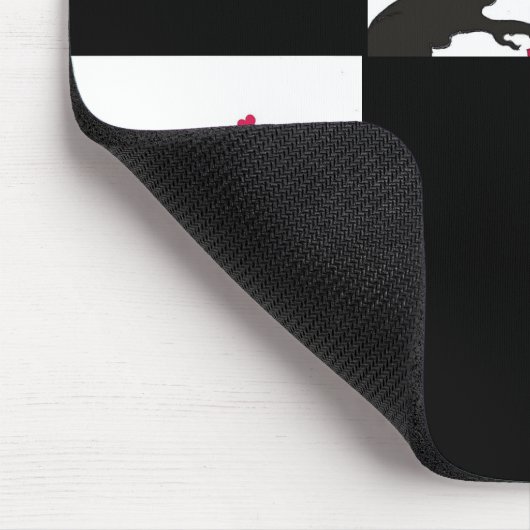 Hartboom zwart muismat (Hoek)