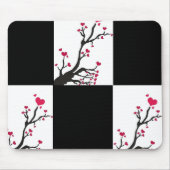 Hartboom zwart muismat (Voorkant)