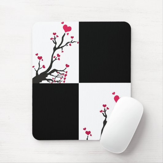 Hartboom zwart muismat (Met muis)