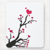 Hartboom zwart muismat (Voorkant)