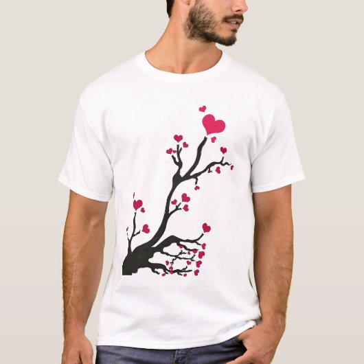 Hartboom zwart t-shirt (Voorkant)