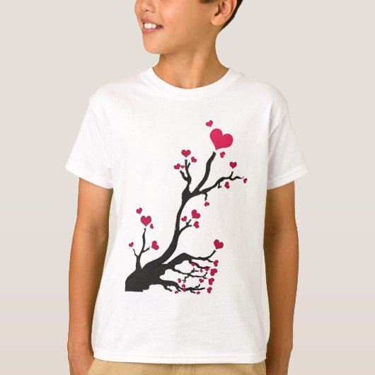 Hartboom zwart t-shirt (Voorkant)