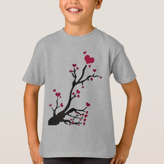 Hartboom zwart t-shirt (Voorkant)