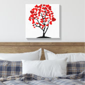 Hartboomcanvas Canvas Afdruk (Insitu (Slaapkamer))