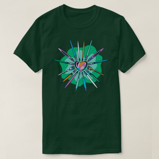 Hartborstels T-shirt (Design voorkant)