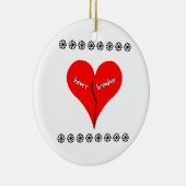 hartbreekster keramisch ornament (Rechts)