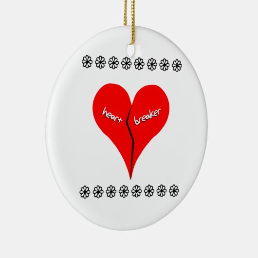 hartbreekster keramisch ornament (Rechts)