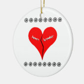 hartbreekster keramisch ornament (Links)