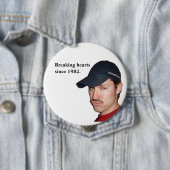 hartbreekster ronde button 4,0 cm (In situ)