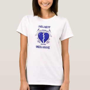 Hartbreker: Dames White T-Shirt: hartbreekster T-shirt