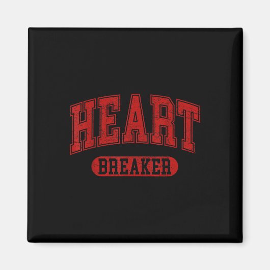 Hartbreker Grappig Happy Valentines Day Retro Mann Magneet (Voorkant)