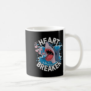 Hartbreker Haai Schattig Grappig Liefdesontwerp Vo Koffiemok