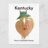 hartbreker, Kentucky, thuis van mooie paarden Briefkaart (Voorkant)