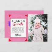 Hartbreker Kids Foto Verjaardagsfeest Bedankt (Voorkant / Achterkant)