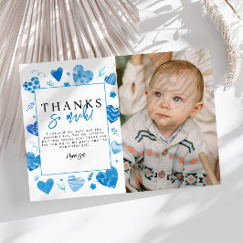 Hartbreker Kids Foto Verjaardagsfeestje Bedankt